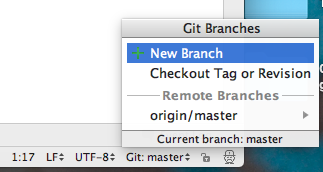 IntelliJ main project window