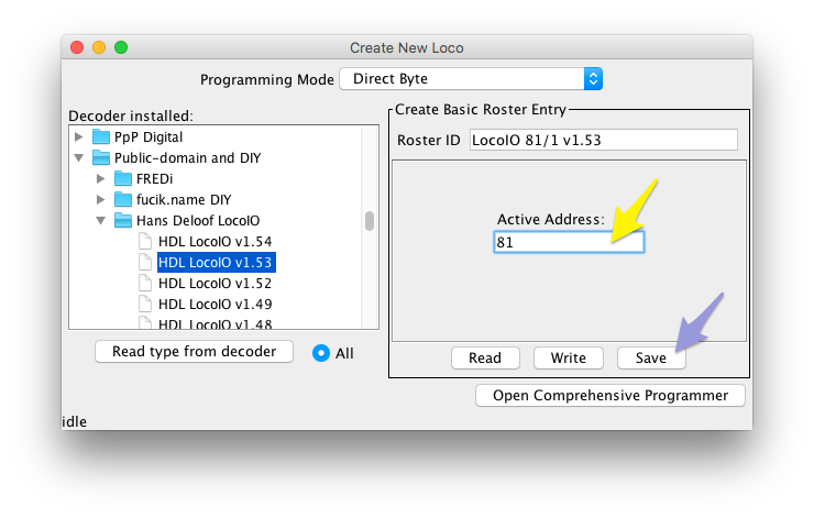 Screenshot LocoIO Config step 2