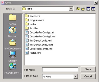 Save As Dialog save dialog