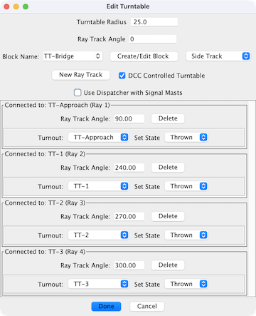 turnout dialog