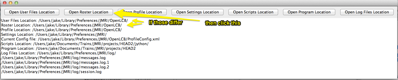 Roster Files Locations