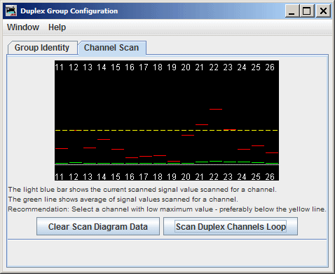 Duplex Group Channel Scan