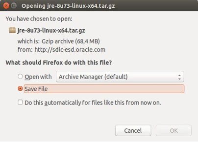 Save download dialog